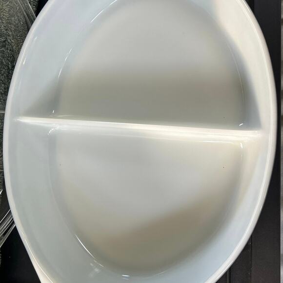 NOS Pyrex Lidded Opalware Glass Snowflake Pattern c1956 - Picture 16 of 16